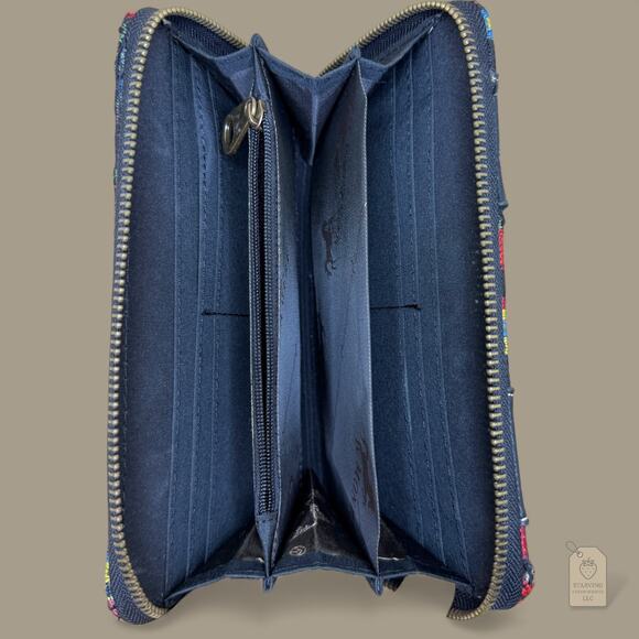 Montana West Aztec Woven Wallet Wristlet Studded Tapestry Western Boho Zip - Picture 6 of 7